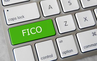 Keyboard button spells out FICO